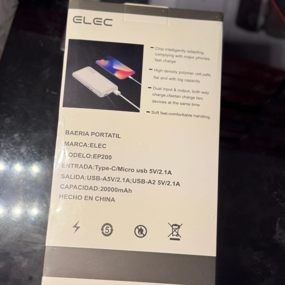 ELEC | 20,000mAh Portable Power Bank With Dual USB Output, Fast Charging