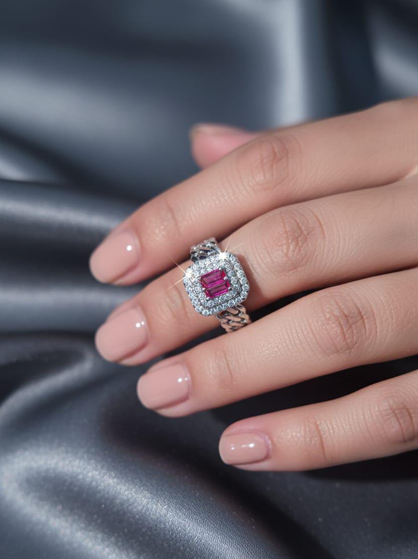 Sparkling Zircon Ring For Women