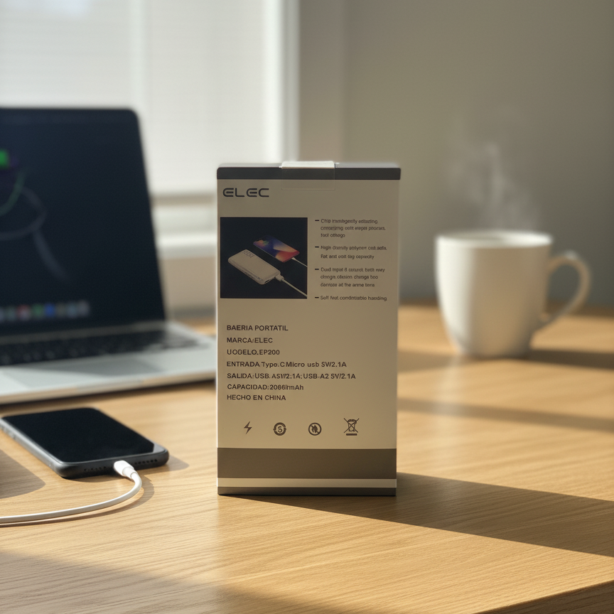 ELEC | 20,000mAh Portable Power Bank With Dual USB Output, Fast Charging