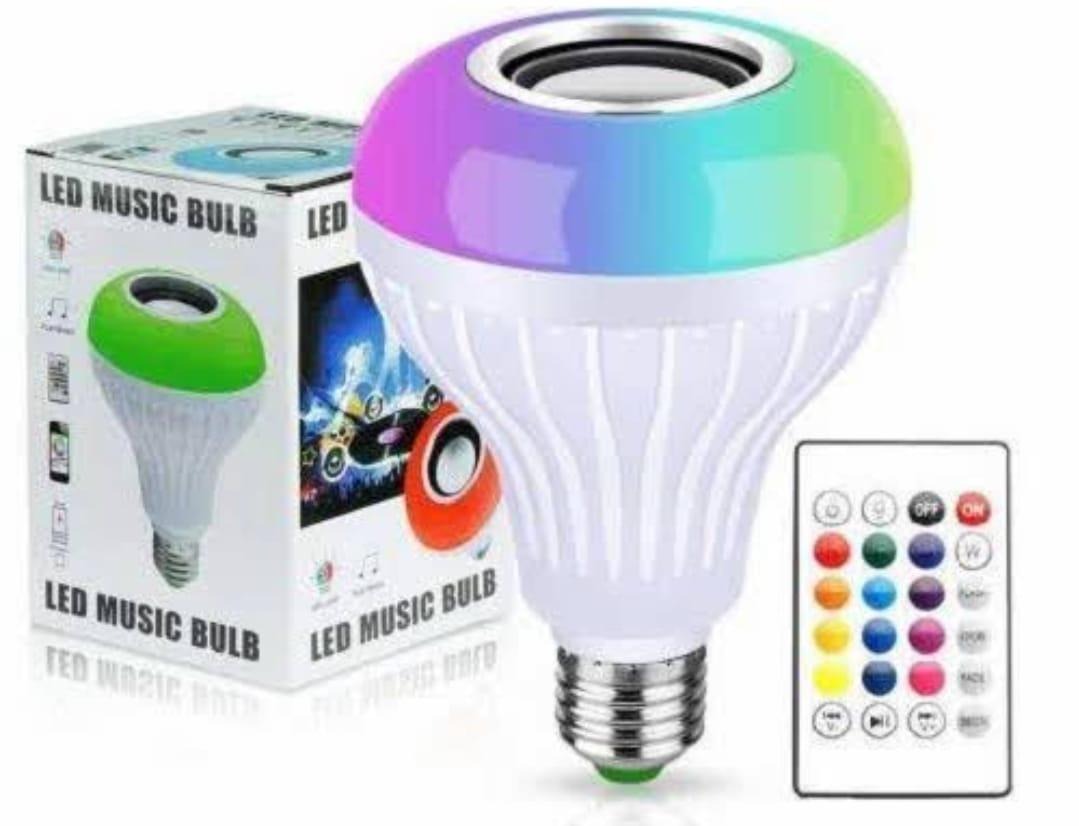LED Music Bulb with Built-in Bluetooth Speaker