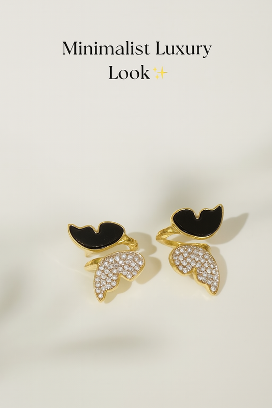 Zircon Butterfly Style Earrings for Women