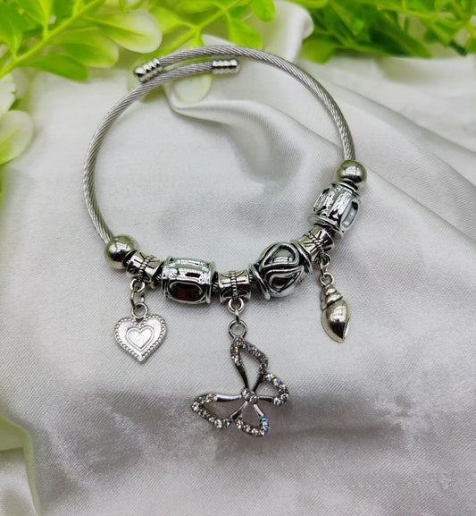 Imported Stunning Pandora Butterfly Charm Bracelet