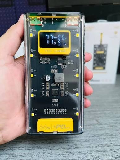 66W Super Fast Charging Transparent Power Bank