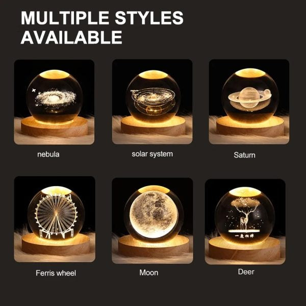 Crystal Ball Night Light - USB