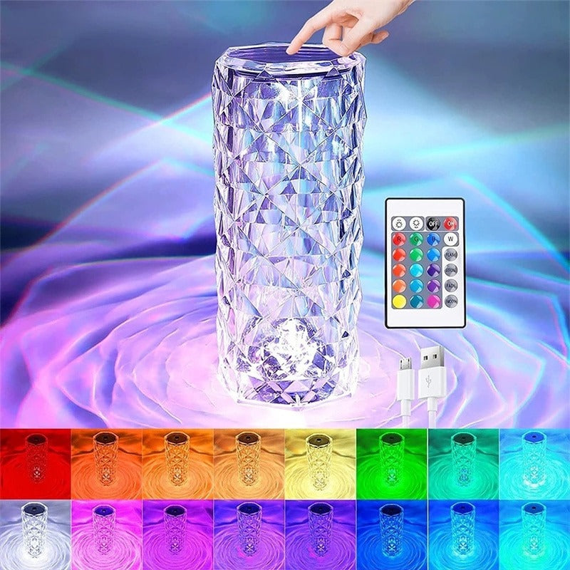 16 Color Daimond Crystal Lamp