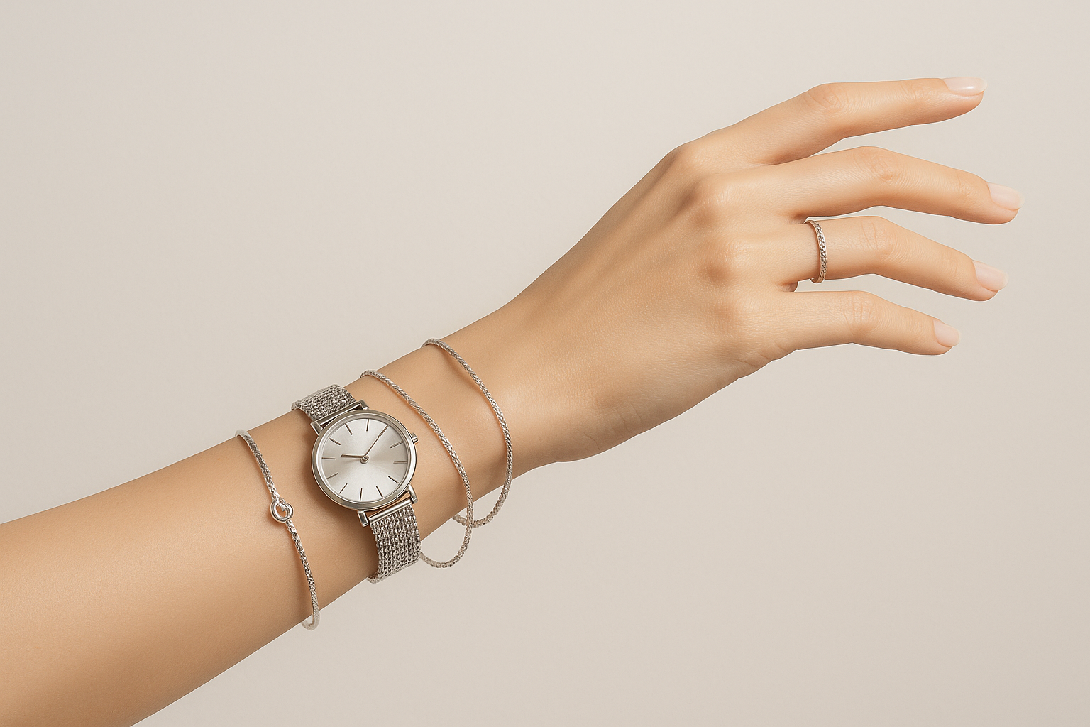 Please change to silver accessories